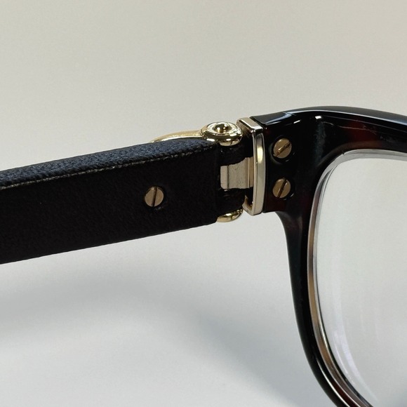 Gucci GG 3639 OXW Eyeglasses Frames Only Havana/Leather/Gold Buckle 53-16-135‎ - Picture 9 of 16